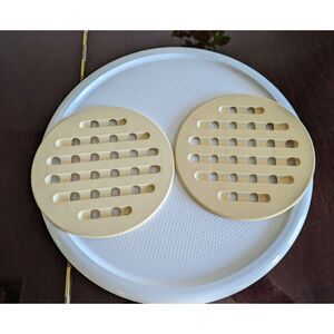 Vintage Hutzler Melamine Trivet 7” round made in Thailand 1982